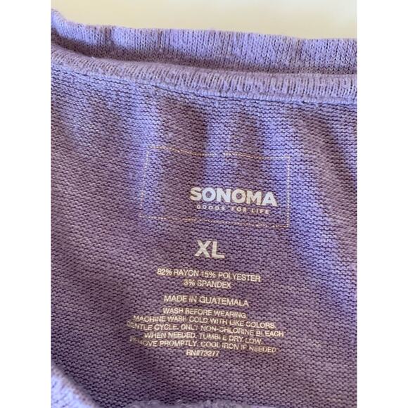 Sonoma lightweight sweater lavender sz xl - Picture 2 of 4